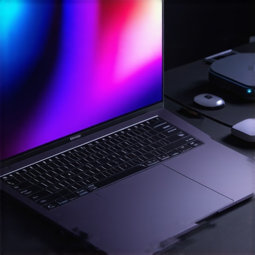 Modern workspace with laptop and accessories for productivity