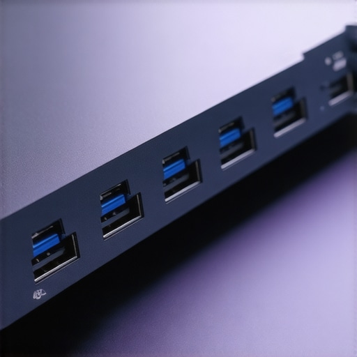 Modern USB-C hub with multiple ports and cooling design